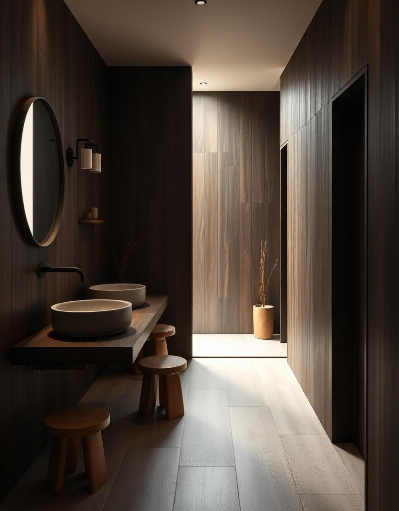 Baño estilo Japandi
